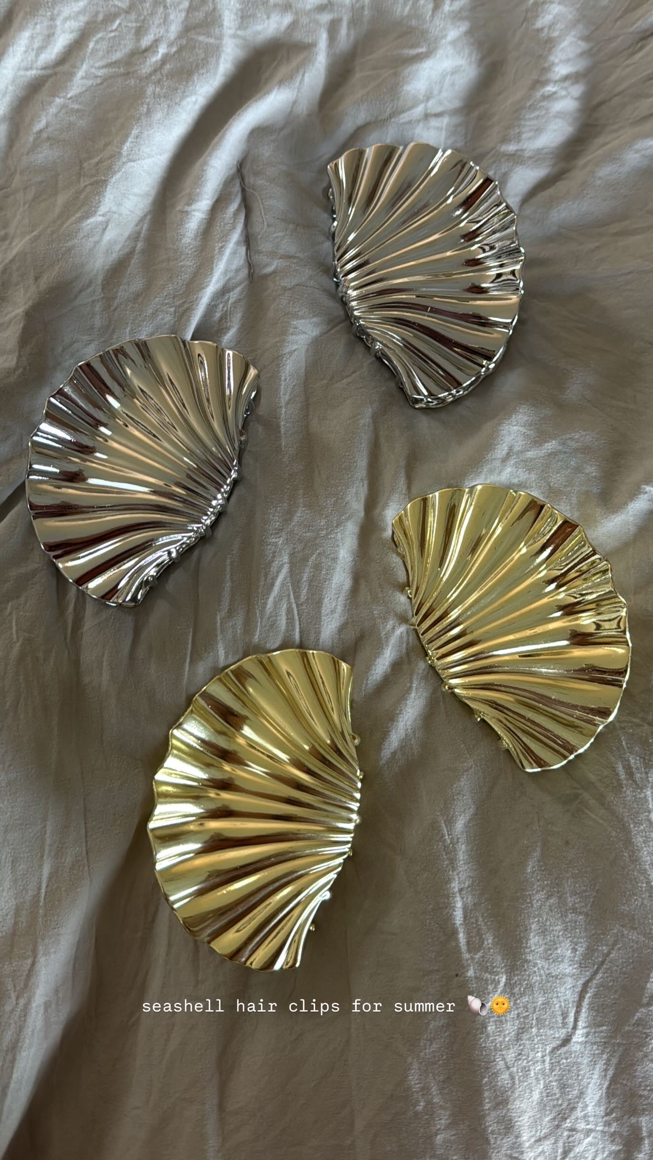 Seashell Hair Clips